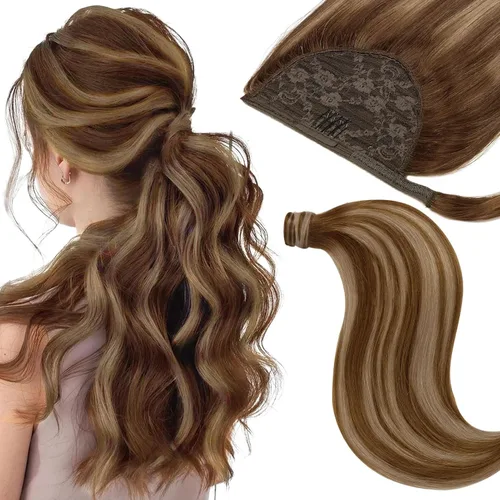 Miniatura 33 de Loxxy Extensiones de cabello con alambre, color negro natural, 14 pulgadas, 2.65 oz, 100% cabello humano real, extensión de cabello invisible