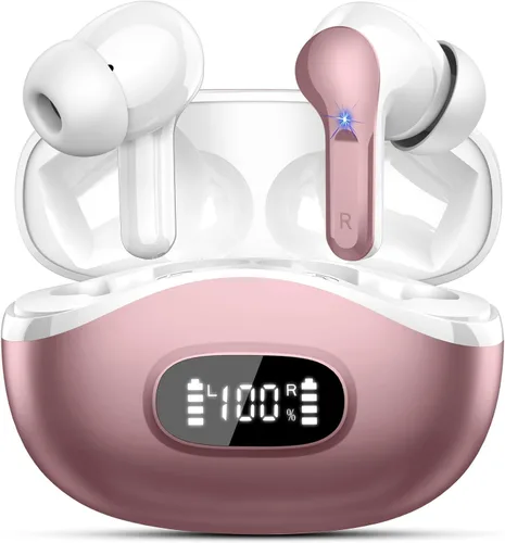 Miniatura 12 de Auriculares inalámbricos, auriculares Bluetooth 5.4 HiFi Stereo, auriculares con 4 micrófonos ENC con cancelación de ruido, auriculares Bluetooth