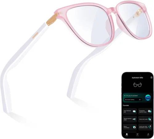 Miniatura 9 de Gafas inteligentes AI para hombres y mujeres – Alimentadas por ChatGPT, Traducción en tiempo real, Gafas Bluetooth con lente fotocromática, música