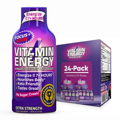 Miniatura 54 de Vitamin Energy Immune+ Extra Strength Energy Shot Army Orange 10 unidades, 260 mg de cafeína natural, vitaminas B, citicolina, té verde, apoyo
