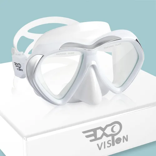 Miniatura 11 de Máscara de buceo para adultos, gafas de esnórquel antivaho de vidrio templado, gafas de natación con cubierta para la nariz, equipo de esnórquel