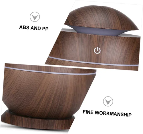Miniatura 7 de Mini humidificador de aire USB con iluminación silencioso difusor de aroma para oficina en casa coche prevenir la piel seca invierno diseño de grano