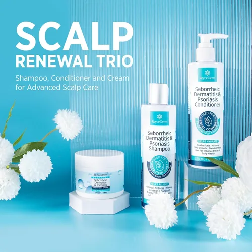 Miniatura 6 de Champú Roycederm para Psoriasis, Dermatitis Seborreica, Foliculitis, Caspa, Tratamiento para Psoriasis del Cuero Cabelludo y Dermatitis Seborreica