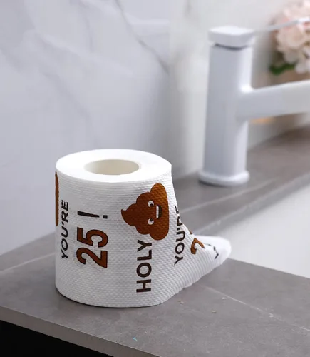 Miniatura 5 de Rollo de papel higiénico de feliz cumpleaños número 25 de 3 capas, divertidos regalos de cumpleaños para niños, hijos, niñas, hombres y mujeres