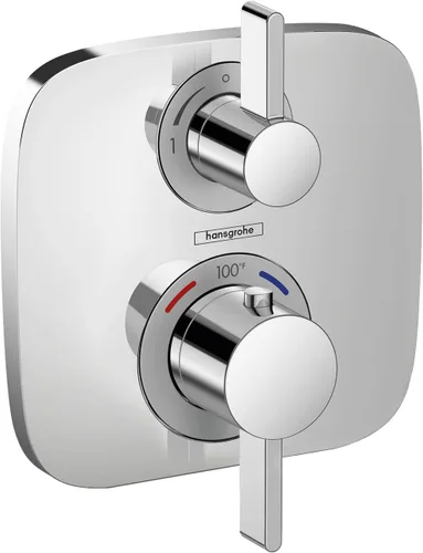 Miniatura 2 de hansgrohe Ecostat E 15718821 - Moderna válvula de ducha con equilibrio de presión en níquel cepillado
