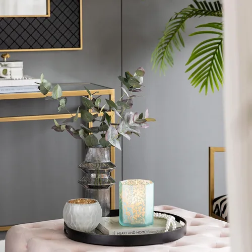 Miniatura 4 de A&B Home - Juego de 2 jarrones cilíndricos decorativos cilíndricos, decoración del hogar, dormitorio, sala de estar, entrada, consola, mesa