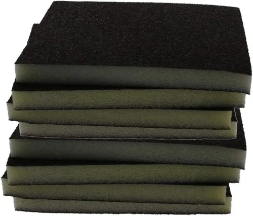 Miniatura 22 de Utoolmart 12 bloques de lijado de esponja de lijado, grano 180 húmedo, seco, lavable y reutilizable, esponja de papel de lija para muebles de 12