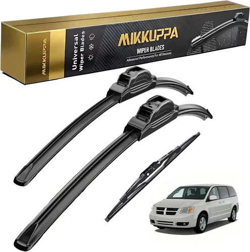 Miniatura 23 de MIKKUPPA Juego de 3 limpiaparabrisas de 22+21+12 pulgadas - Reemplazo para Dodge Durango 2011-2023, Jeep Grand Cherokee 2011-2013 - Limpiaparabrisas
