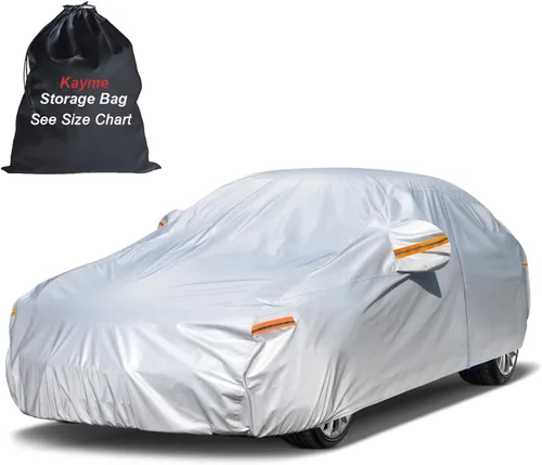 Miniatura 42 de Kayme Funda impermeable para automóvil deportivo para todo tipo de clima. Consulta la tabla de tallas del vehículo para un ajuste preciso. Cubierta