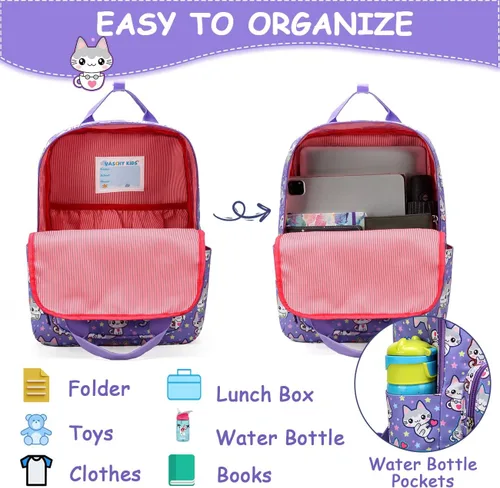 Miniatura 3 de VASCHY Mochilas de dinosaurio para niños, mochila preescolar ligera para niños pequeños