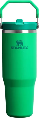Miniatura 32 de Stanley IceFlow - Vaso con pajilla abatible con asa, de 20 onzas, tapa giratoria y popote abatible, botella de agua resistente a fugas, acero