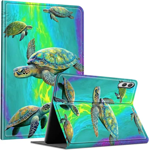 Miniatura 34 de Slim Case for Samsung Galaxy Tab S10 Lite / S10 FE / S9 FE 10.9" & Galaxy Tab S9 11", Multi-Angle Stand PU Leather Smart Folio Cover with Soft TPU