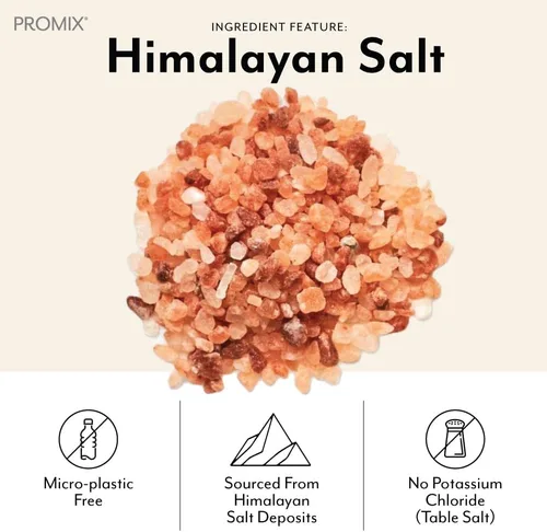 Miniatura 4 de ProMix Nutrition Paquetes de hidratación en polvo de electrolitos Sal rosa del Himalaya, magnesio, potasio, vitamina C Sin azúcar, 30
