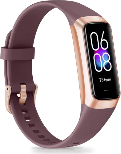 Miniatura 9 de Rastreador de actividad física, monitor de actividad con frecuencia cardíaca 24/7, monitor de sueño de presión arterial de oxígeno en sangre, Negro