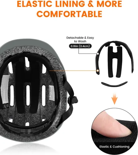 Miniatura 3 de Besttravel Casco de patineta, cascos de bicicleta de ajuste, multideporte, patinaje, longboard, casco de viaje para hombres y mujeres Medium