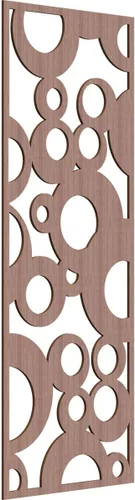 Miniatura 182 de Farwell Paneles de pared decorativos de madera con calado, 13 3/8 pulgadas de ancho x 34 3/8 pulgadas de alto x 1/4 de alto, roble rojo rojo