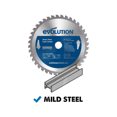 Miniatura 2 de Evolution Power Tools - Hoja de sierra de corte (acero inoxidable)