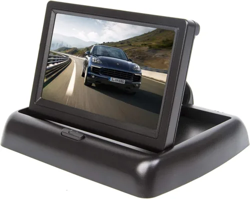 4.3 pulgadas pequeño mini digital abatible pantalla de monitor plegable para coche camión vehículo vista trasera kits de estacionamiento invertido