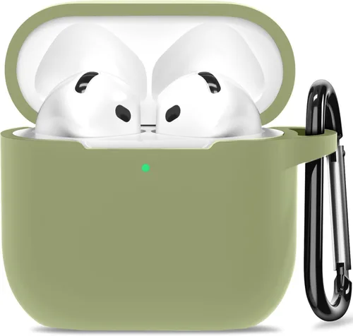 Miniatura 13 de Funda para AirPods 4, funda de silicona compatible con Apple AirPods de 4ª generación, color rojo
