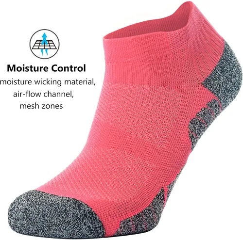 Miniatura 5 de CWVLC - Calcetines tobilleros deportivos de compresión acolchados unisex