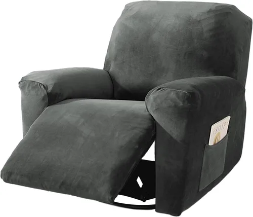 Miniatura 15 de NORTHERN BROTHERS Velvet - Funda para sofá reclinable de 3 plazas, 8 piezas, funda elástica y antideslizante, lavable, apta para mascotas y niños