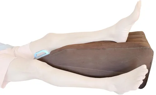Skwoosh Almohada inflable de elevación de piernas para tobillo, rodilla y pierna, cojín ajustable para compañero de recuperación poscirugía