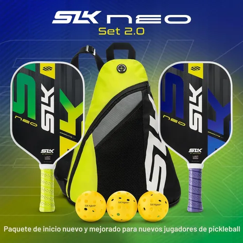 Miniatura 5 de Selkirk Sport SLK - Juego de raquetas de pádel de 2 Diseñadas en los Estados Unidos Elija el juego SLK Neo de grafito, el juego SLK Neo de fibra