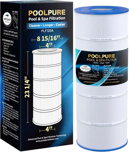 POOLPURE Filtro de piscina PLF120A reemplaza a Hayward C1200, CX1200RE, Pleatco PA120, Ultra-B2, Unicel C-8412, Filbur FC-1293, Clearwater II 125,