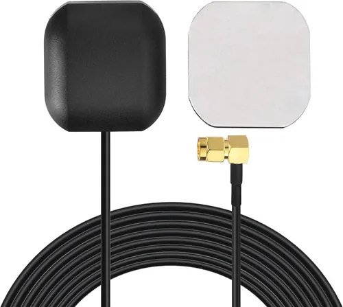 Bingfu Antena GPS para coche, SMA, impermeable, antena de navegación GPS activa para radio estéreo de coche, unidad principal, sistema de navegación