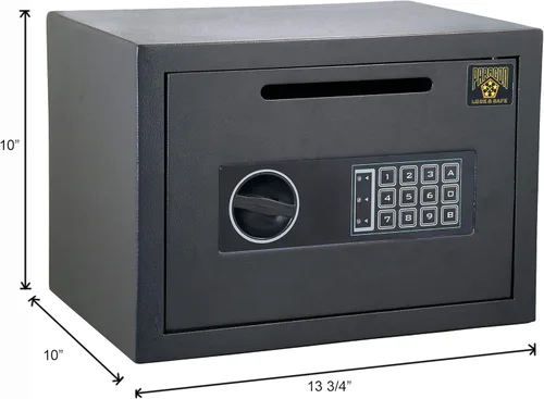 Miniatura 5 de Caja Fuerte de Depósito - Caja de Seguridad Digital Compacta de Acero para Dinero con Teclado - Deposita Efectivo Fácilmente - Para Hogar o Negocio