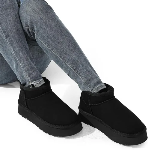 Miniatura 7 de DREAM PAIRS Botas de nieve para mujer, botas de invierno con plataforma y forro de piel sintética