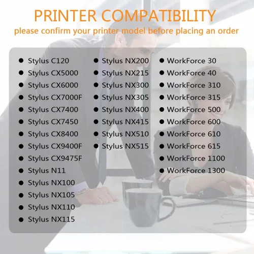 Miniatura 2 de Run Star Paquete de 5 cartuchos de tinta remanufacturados 69 de repuesto para Epson 69 T069 para Stylus CX5000 CX9400 CX8400 CX6000 CX7400 NX110