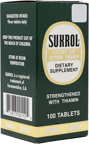 Miniatura 3 de Sukrol, Ácido Glutámico, Lecitina y Thiamin, Suplemento alimenticio vitamínico que te ayudará mejorar tu salud física y mental, Ayuda a mejorar tu