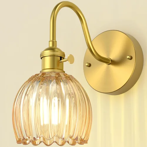 Miniatura 20 de Lámparas de Aplique de Pared para Dormitorio Baño, Iluminación Moderna de Tocador, Linternas de Montaje en Pared de Granja en Negro Mate