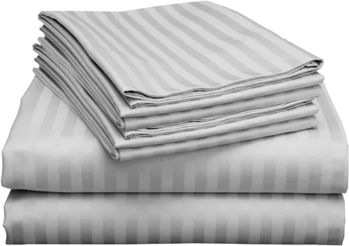 Miniatura 25 de Mattress-Homes Juego de sábanas tamaño Queen de 6 piezas, colección Hotel Luxury, 100% algodón egipcio, sábana bajera ajustable de 18 pulgadas