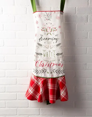 Miniatura 6 de DII Delantal de cocina de Navidad ajustable para mujer, tamaño adulto para cocinar, hornear, manualidades y entretenimiento Estoy soñando
