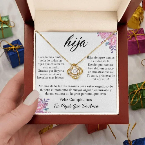 Miniatura 7 de Leo's Print Shop Regalo para hija de padre para hija, regalo para mi hija, collar para mi hermosa hija, Joyeria, regalo de cumpleaños para mujer
