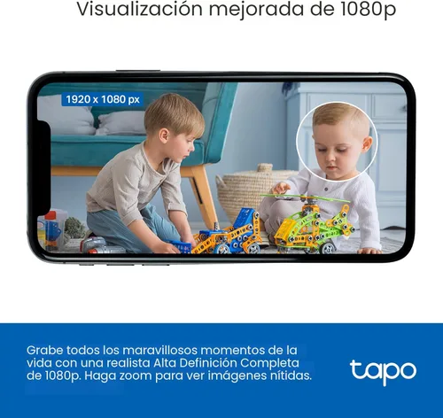 Miniatura 3 de Tapo - Cámara de seguridad interior de 1080P para monitor de bebé, cámara para mascotas con detección de movimiento, audio bidireccional, visión