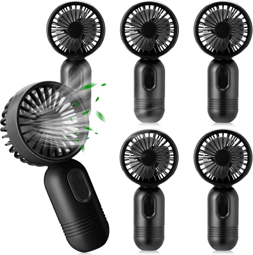 Miniatura 46 de Rossesay Miniventilador portátil a granel, lindo ventilador de mano ligero, pequeño ventilador personal de mano y pestañas de 3 velocidades