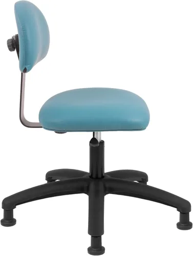 Miniatura 3 de Serie FSS Silla de asiento cuadrado de altura baja (43.2 cm - 55.9 cm) de asiento. Vinilo de tela - para oficina, garaje, escritorio, taller