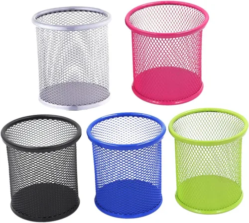 Operitacx Portalápices, 5 unidades, soportes para bolígrafos para escritorio, suministros de oficina, soporte para bolígrafo para cuaderno,