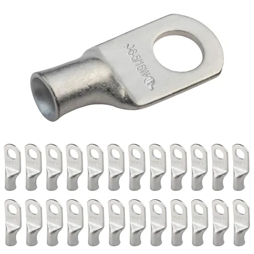 Miniatura 233 de SELTERM 5 piezas terminales de cable de cobre estañado 1/0 AWG perno de 1/2", extremos de cable de batería, terminales de anillo, conectores