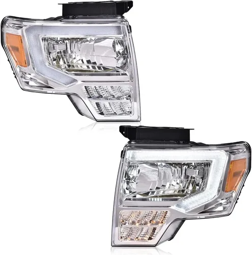 Miniatura 15 de G-PLUS Conjunto de faros, compatible con Ford F150 2009 2010 2011 2012 2013 2014 (no compatible con estilo LED, solo se ajusta sin estilo LED)