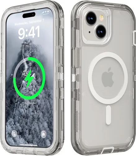 Miniatura 15 de Follaroma para iPhone 17 Pro Max, Funda Compatible con MagSafe, Funda Magnética Transparente de Doble Capa, Funda Resistente Anti-Caída y a Prueba