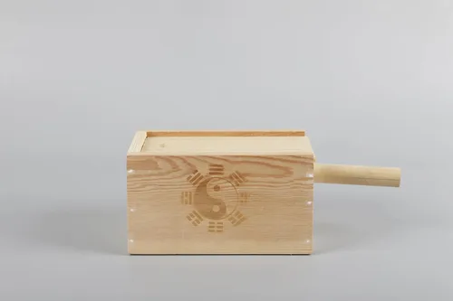 Miniatura 4 de Caja de madera de cuatro agujeros para la terapia Moxa Moxibustión (Rectángulo)