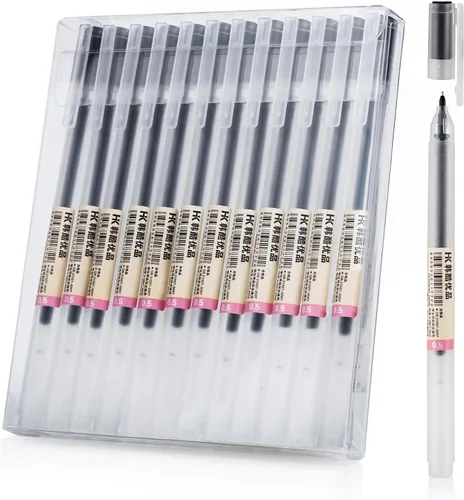 Miniatura 8 de BEIWO Bolígrafo de tinta de gel de alta calidad, 0.020 in, bolígrafos de color de punta fina, bolígrafo de gel de escritura suave para oficina