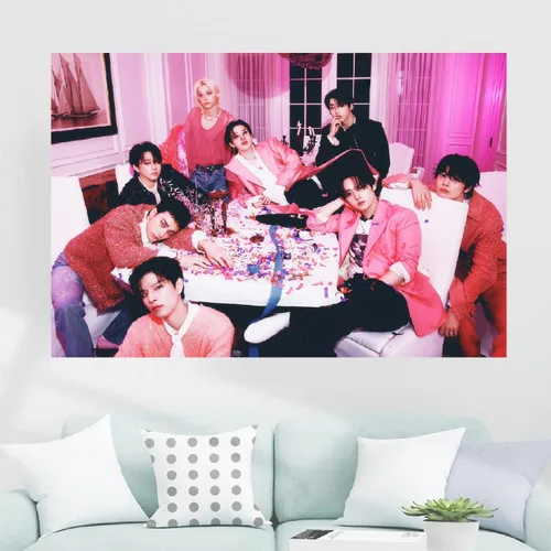Miniatura 5 de STRAY-K - Tapiz para colgar en la pared, fiesta de cumpleaños, pancarta de fondo para sala de estar, dormitorio, decoración (40 x 28 pulgadas, azul)
