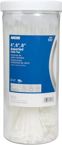 Miniatura 36 de Ancor Bridas de cables de grado marino 2-Blanco