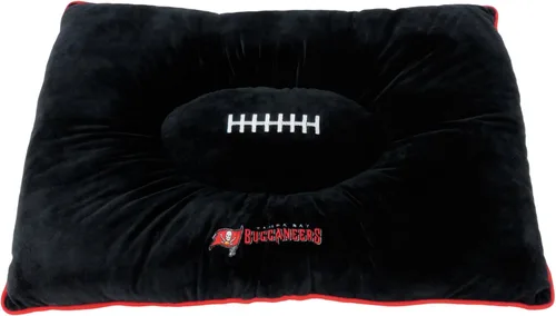 Miniatura 10 de NFL PET Bed - Cama de almohada de felpa suave y acogedora de Arizona Cardinals. Cama de fútbol para perros. Cama de colchón deportivo cálido