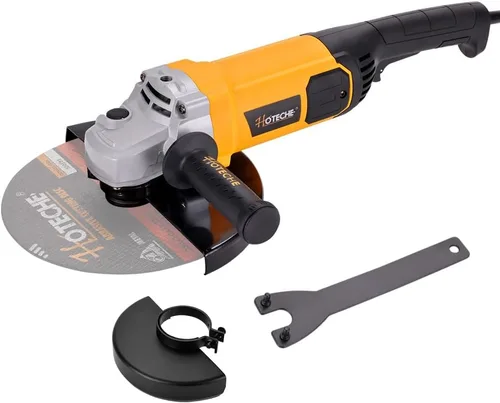 Miniatura 8 de Hoteche Amoladora angular de 4-1/2 pulgadas, herramienta compacta de corte y molienda de metal de 6.3 amperios con disco de corte, guantes